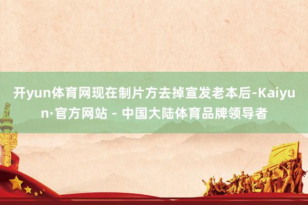 开yun体育网现在制片方去掉宣发老本后-Kaiyun·官方网站 - 中国大陆体育品牌领导者