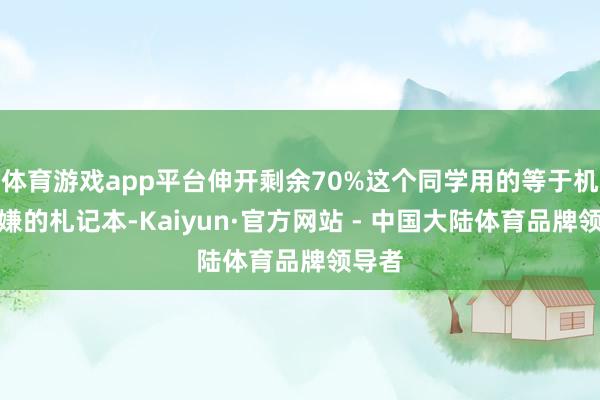 体育游戏app平台伸开剩余70%这个同学用的等于机械变嫌的札记本-Kaiyun·官方网站 - 中国大陆体育品牌领导者