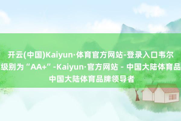 开云(中国)Kaiyun·体育官方网站-登录入口韦尔转债信用级别为“AA+”-Kaiyun·官方网站 - 中国大陆体育品牌领导者